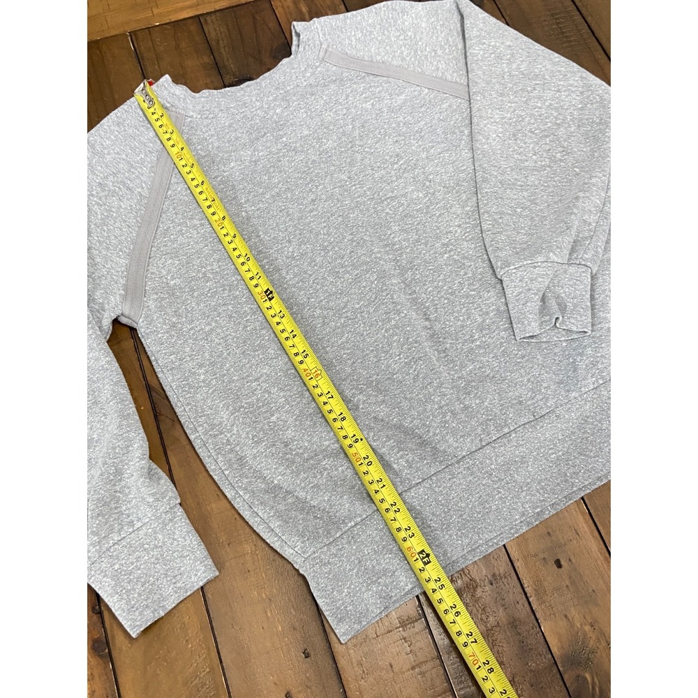 prAna Cozy Up Sweatshirt M Womens Heather Grey Hemp Blend Raglan Pullover Eco - Picture 5 of 6